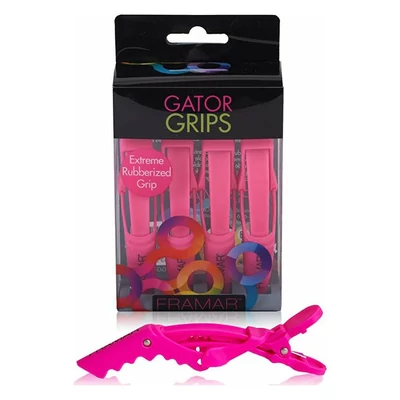 Framar Gator Grips Pink (Rózsaszín krokodil csipesz 4db)