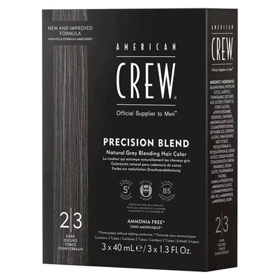 American Crew Precision Blend Hair Color Dark Férfi Hajfesték 2/3 3x40 ml