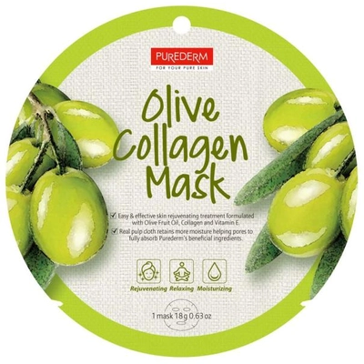 Olívás fátyolmaszk - PureDerm Oliva Collagen Mask